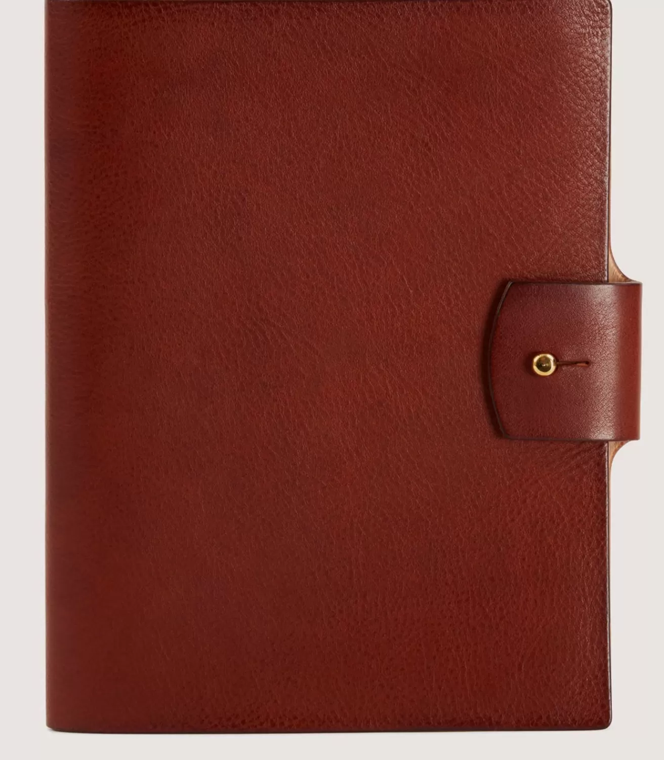 A5 Grain Leather Folio In Brown*Purdey New