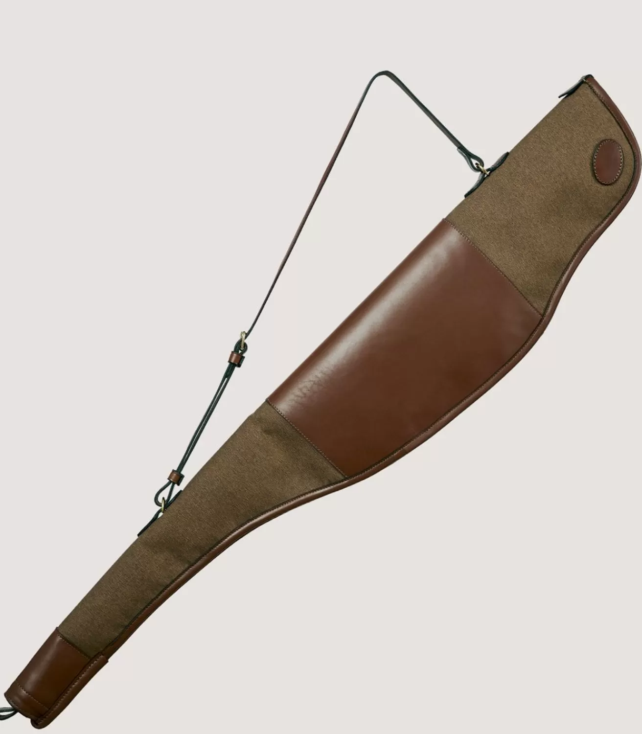 Canvas And Leather Rifle Sleeve In Walnut*Purdey Online