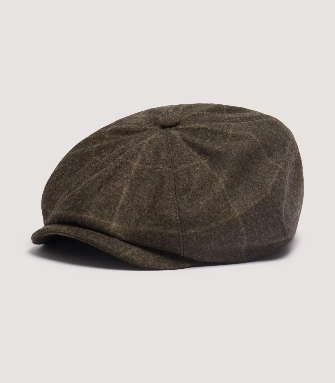 Dalby Check Loden Bakerboy Cap In Forest Green*Purdey Fashion