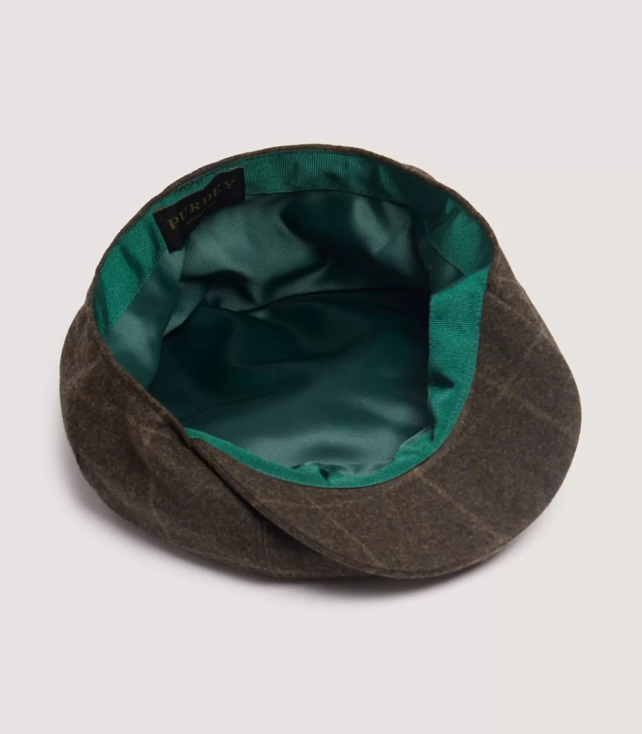 Dalby Check Loden Bakerboy Cap In Forest Green*Purdey Fashion