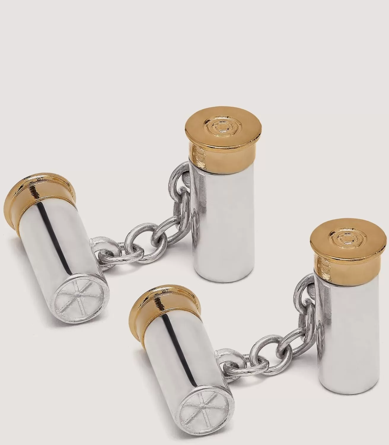 Double Cartridge Silver Cufflinks In Silver*Purdey Outlet