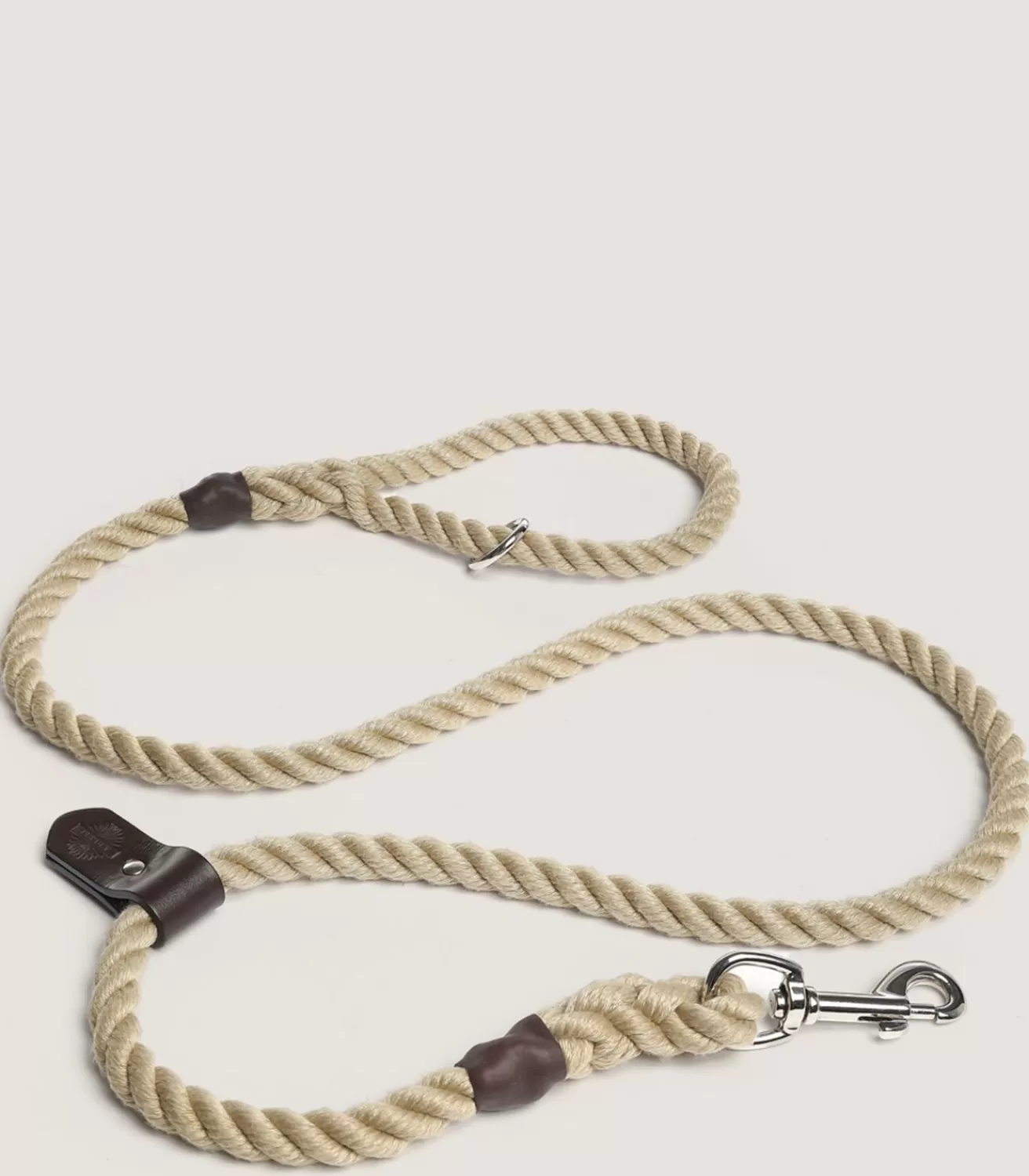 Heavyweight Rope Lead In Natural*Purdey New