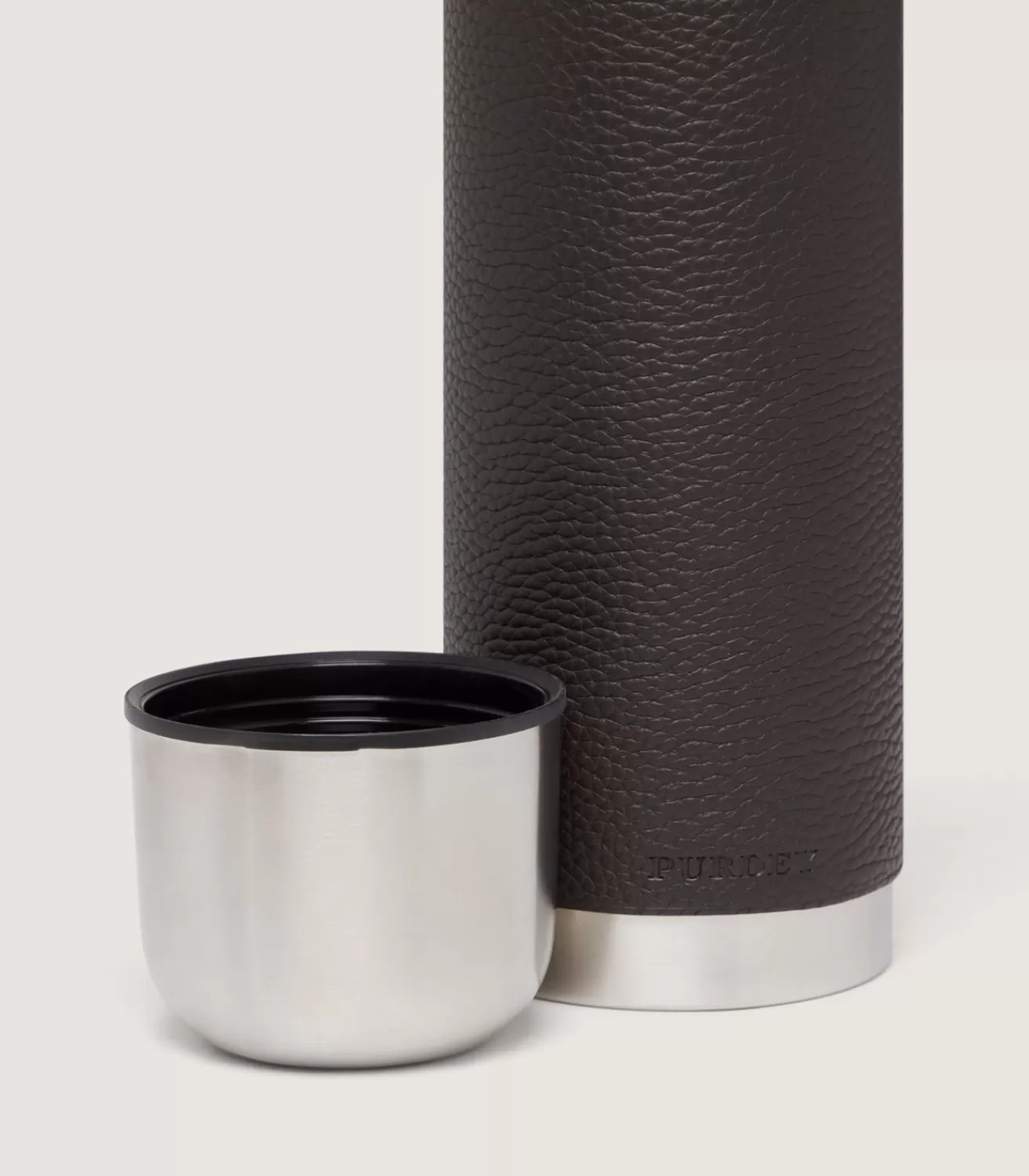 Leather Covered Steel Thermos*Purdey Cheap