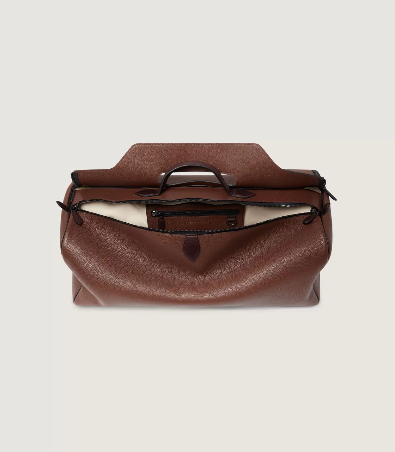 Leather Holdall Suiter Decoy In Cognac*Purdey Flash Sale