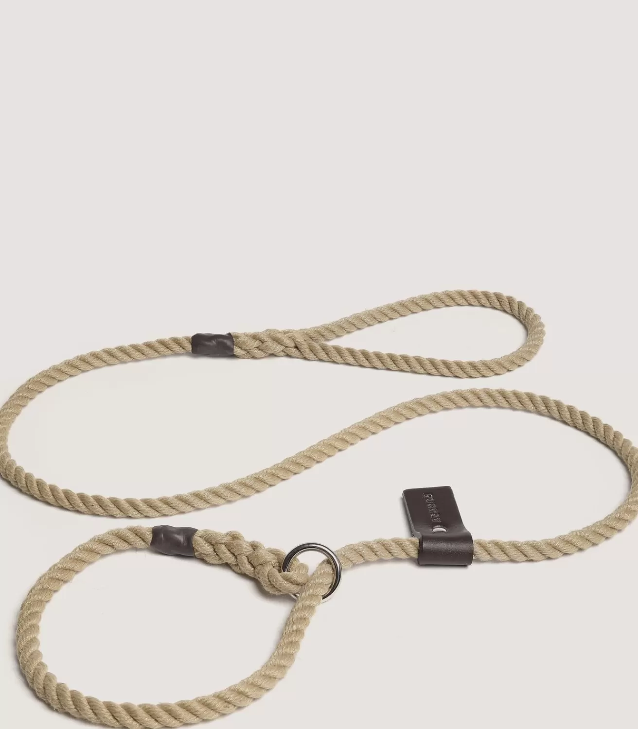 Lightweight Rope Slip Lead In Natural*Purdey Hot