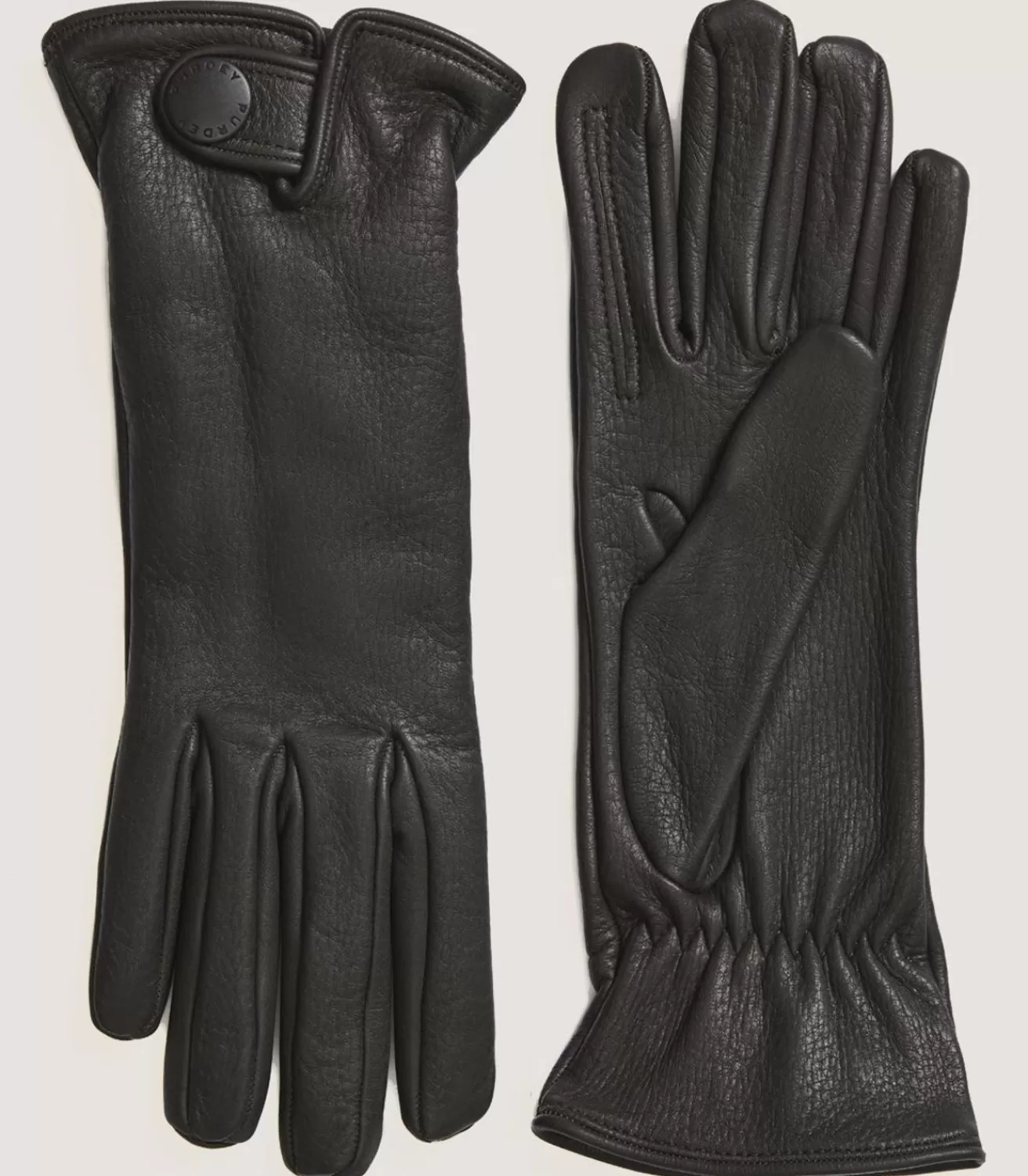 Men'S Cashmere Lined Deerskin Sporting Gloves - Left Hand Trigger In D*Purdey Hot
