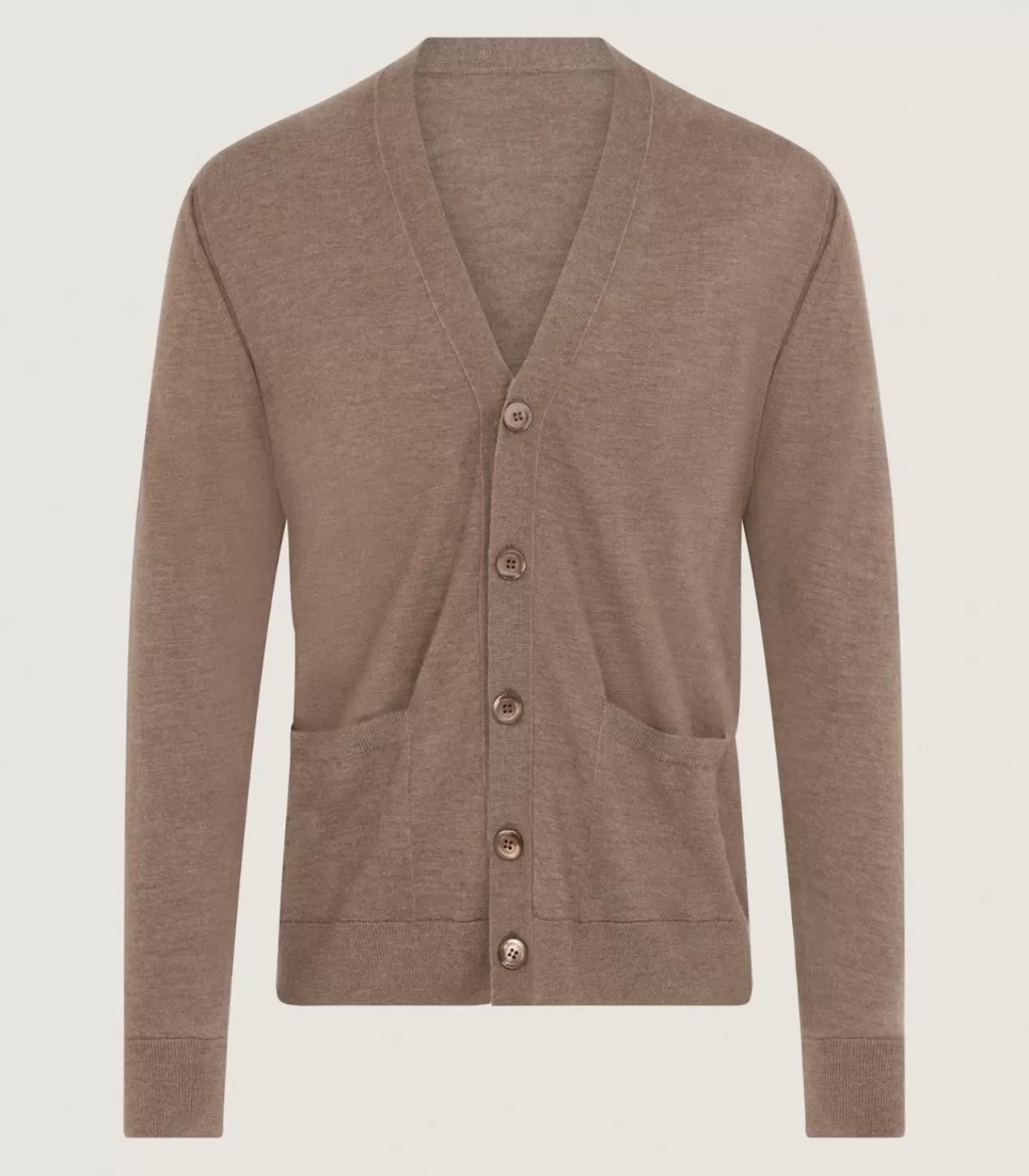 Men'S Extra Fine Worsted Cashmere Seamless Cardigan*Purdey Clearance