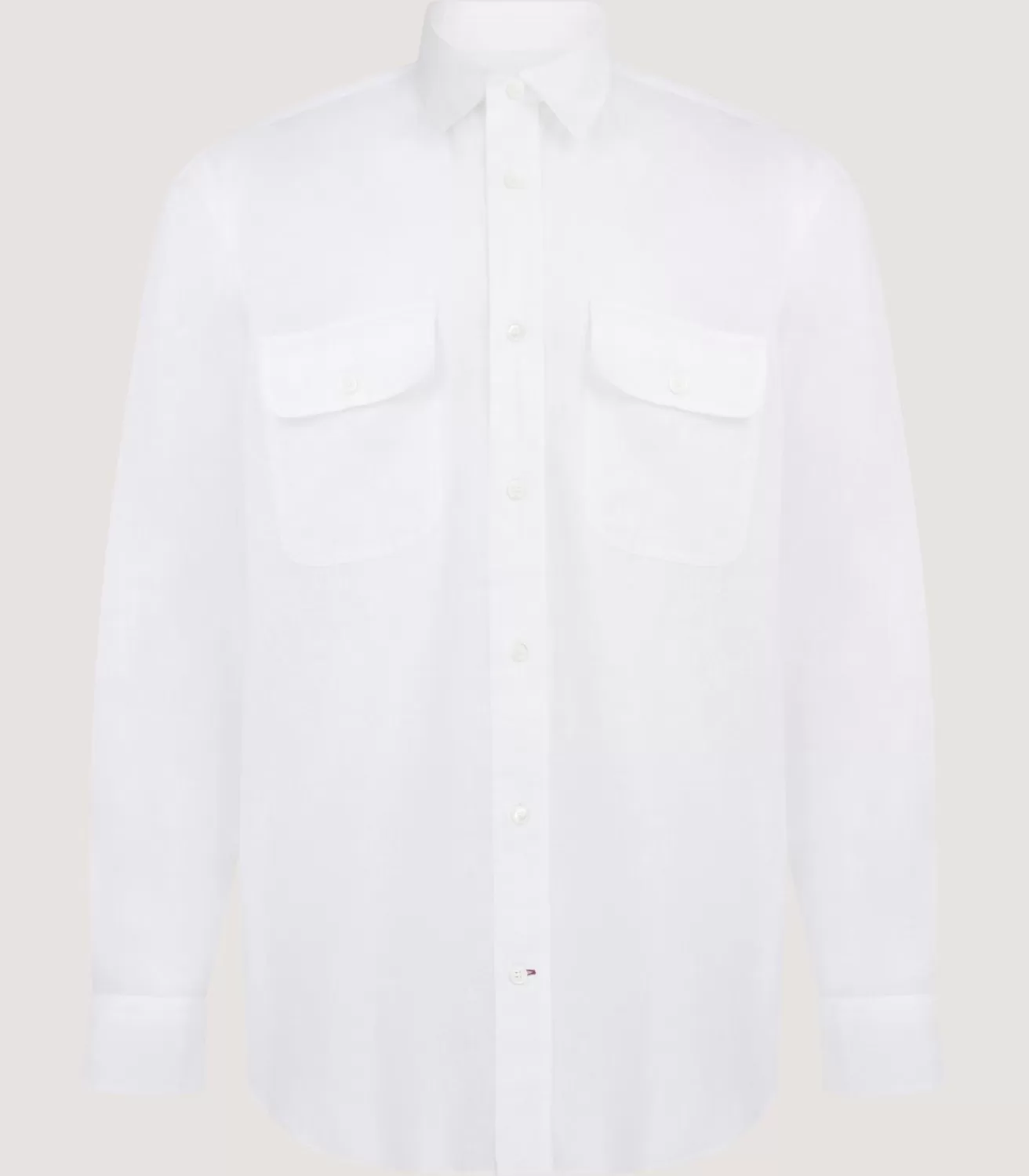 Men'S Handkerchief Linen Double Pocket Shirt*Purdey Online