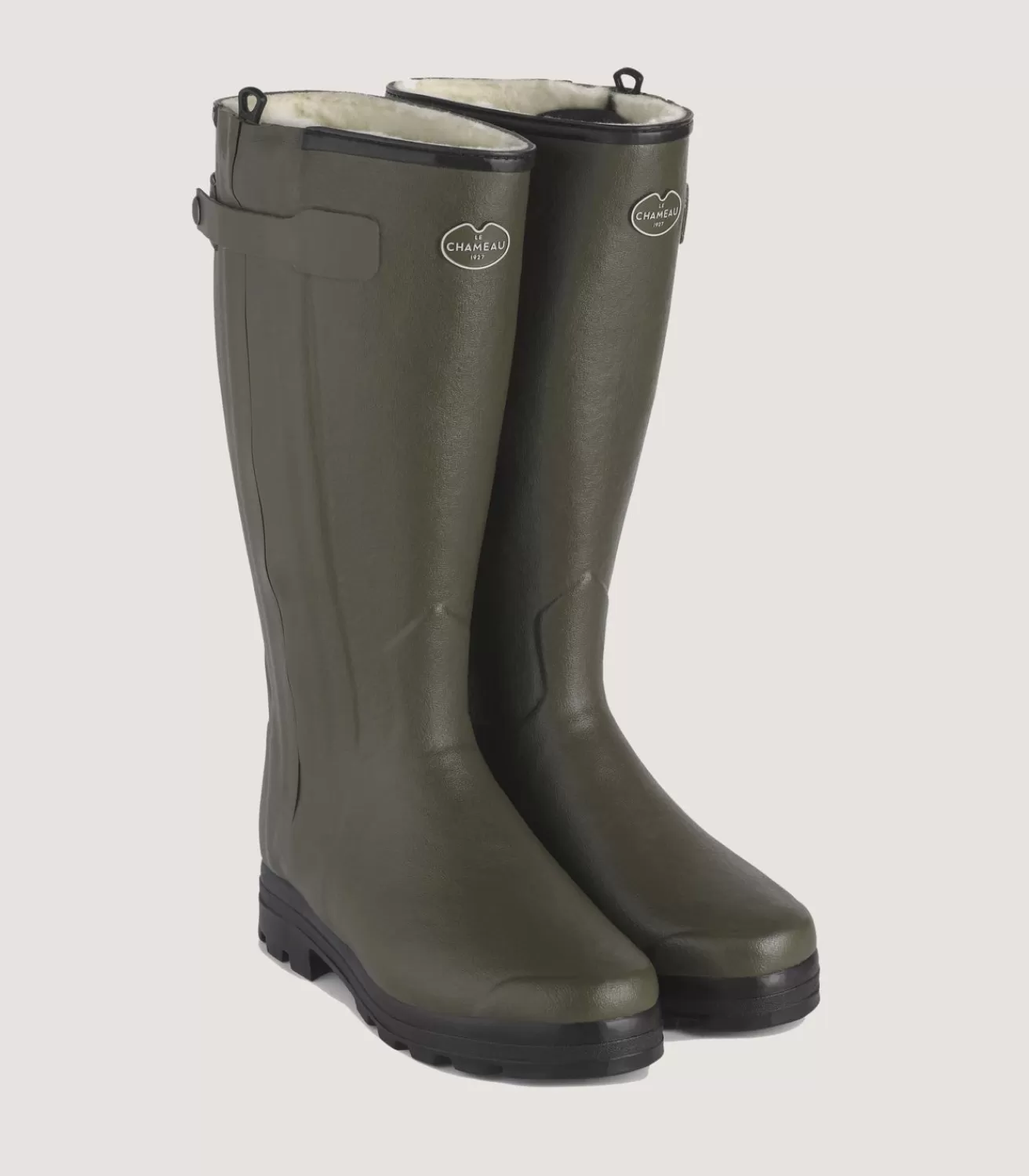 Men'S Le Chameau Chasseur Wool Lined Boot In Dark Green*Purdey Fashion