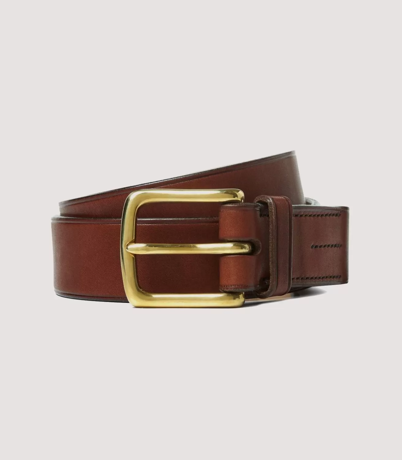 Men'S Oak Bark Tanned Leather Belt In Havana*Purdey Hot