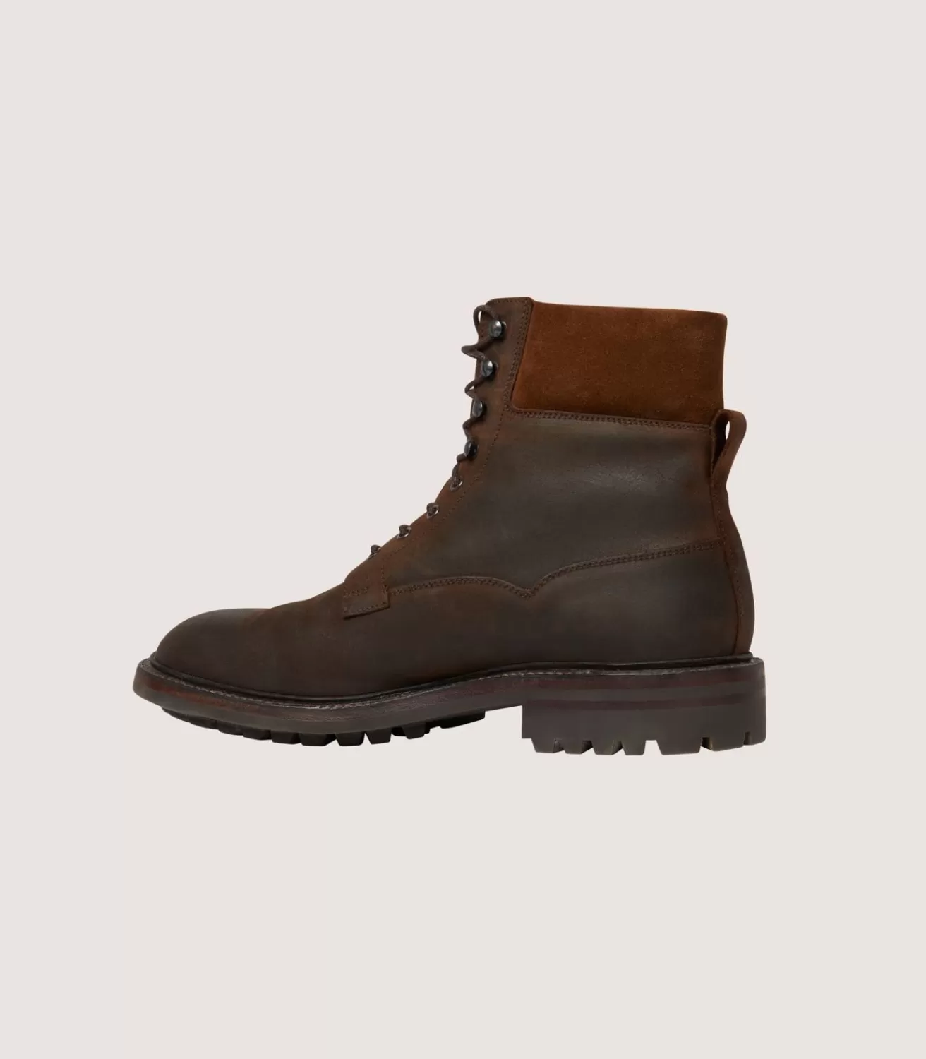 Men'S Rough Out Nubuck Collared Boot With Commando Sole*Purdey Store