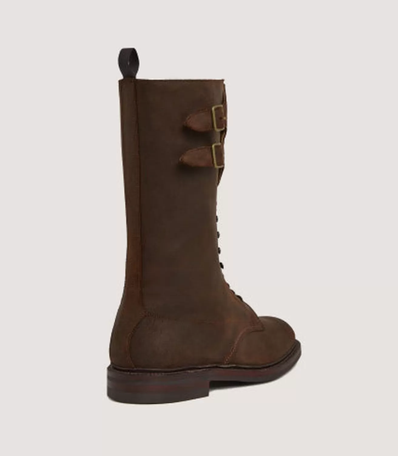 Men'S Rough Out Nubuck Twin Strap Boot With Ridgeway Sole In Dark Brow*Purdey Cheap