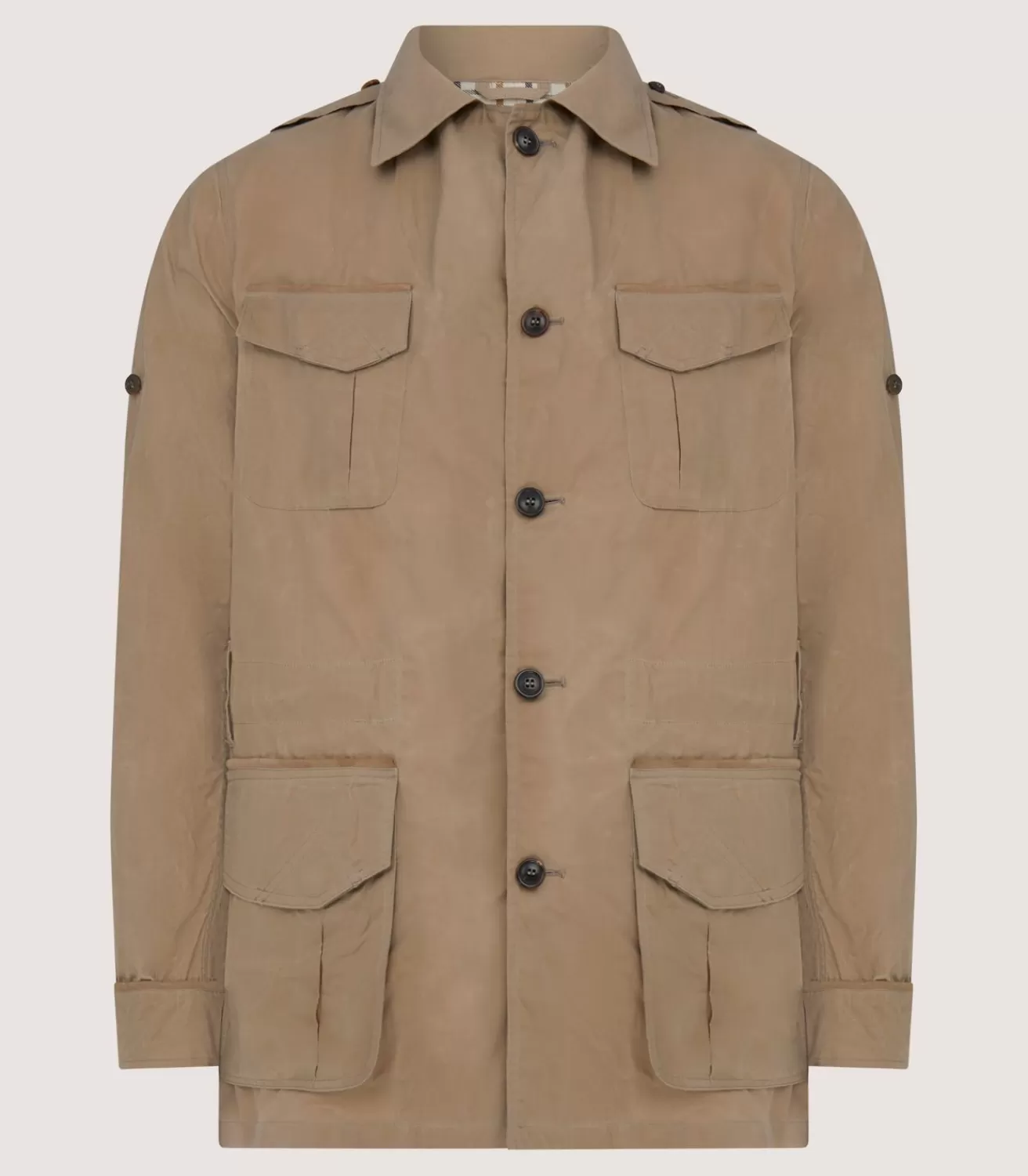 Men'S Summer Dry Wax Safari Jacket In Taupe*Purdey Cheap