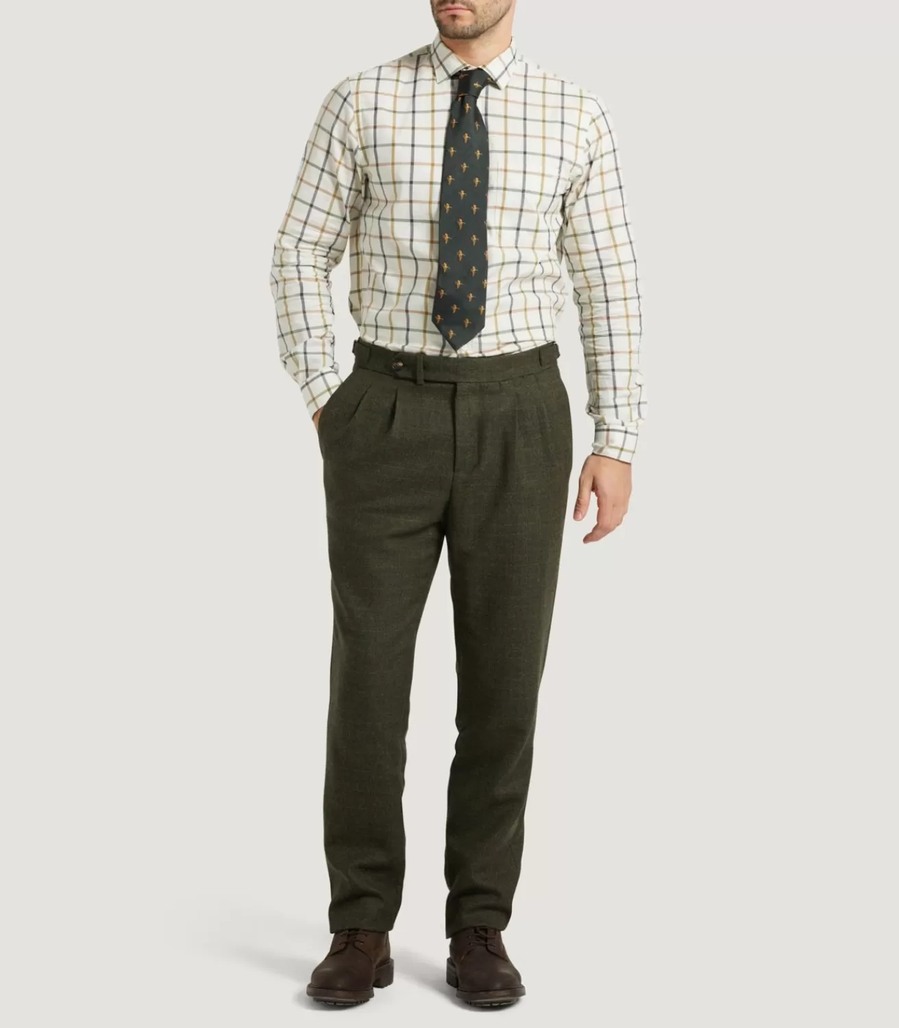 Men'S Technical Tweed Two Pleat Sporting Trousers In Strathbeg*Purdey Best