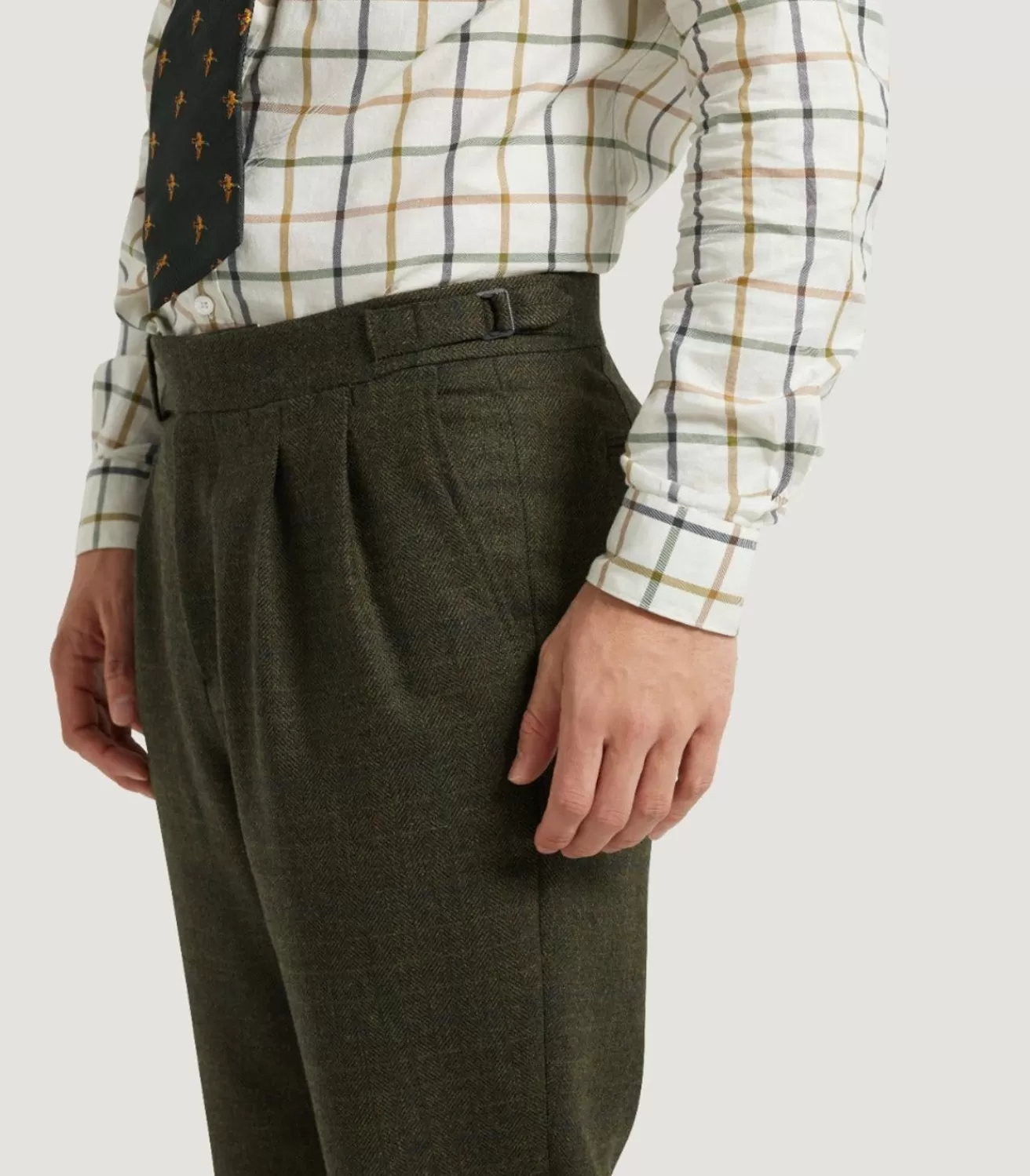 Men'S Technical Tweed Two Pleat Sporting Trousers In Strathbeg*Purdey Best