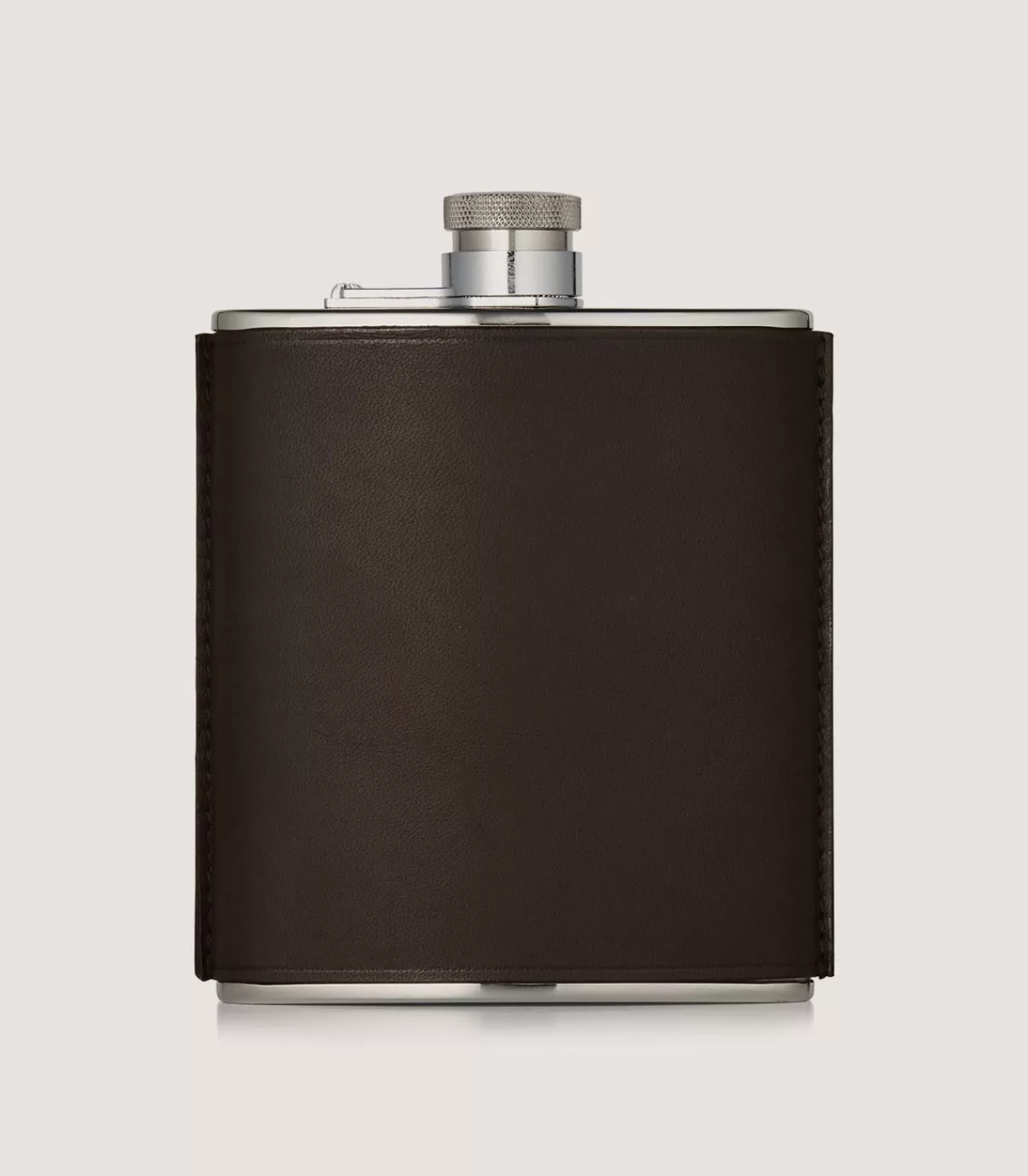 6Oz Leather Flask In Dark Brown*Purdey New