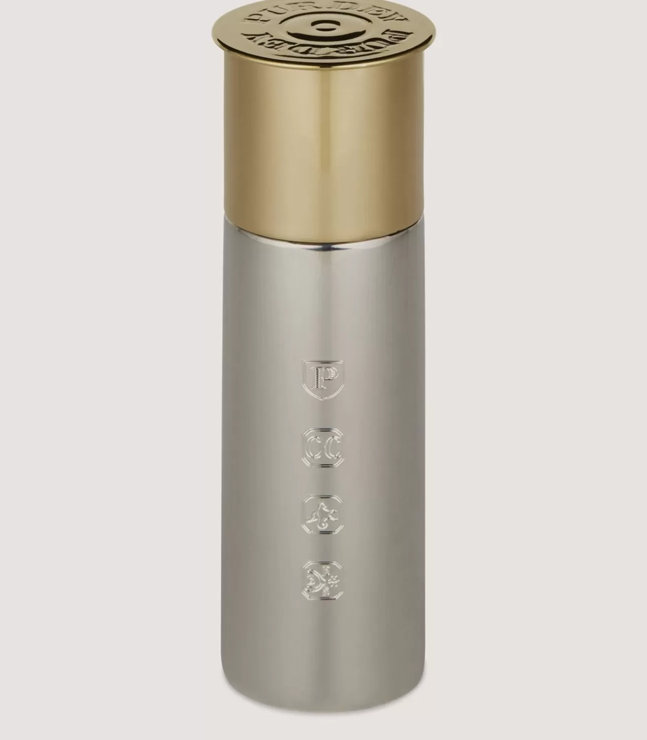 Pewter Cartridge Flask In Steel*Purdey Online