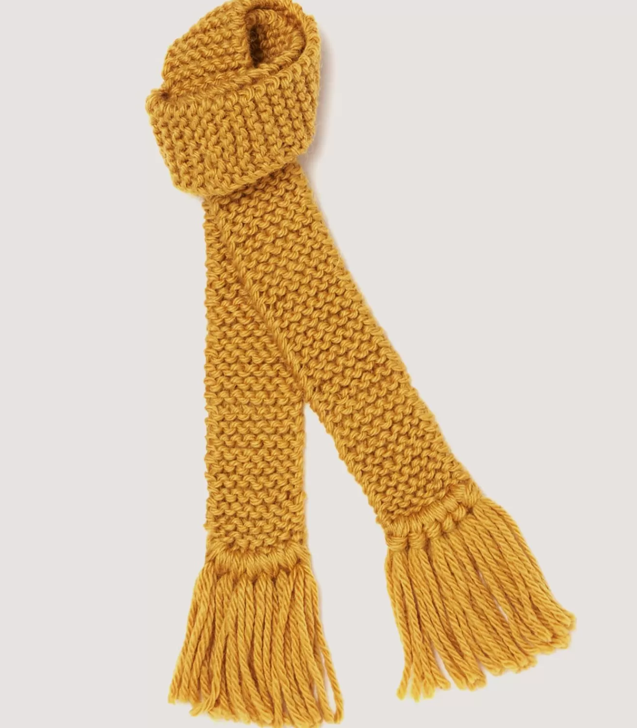 Saltby Handknitted Wool Garter In Gold*Purdey Shop