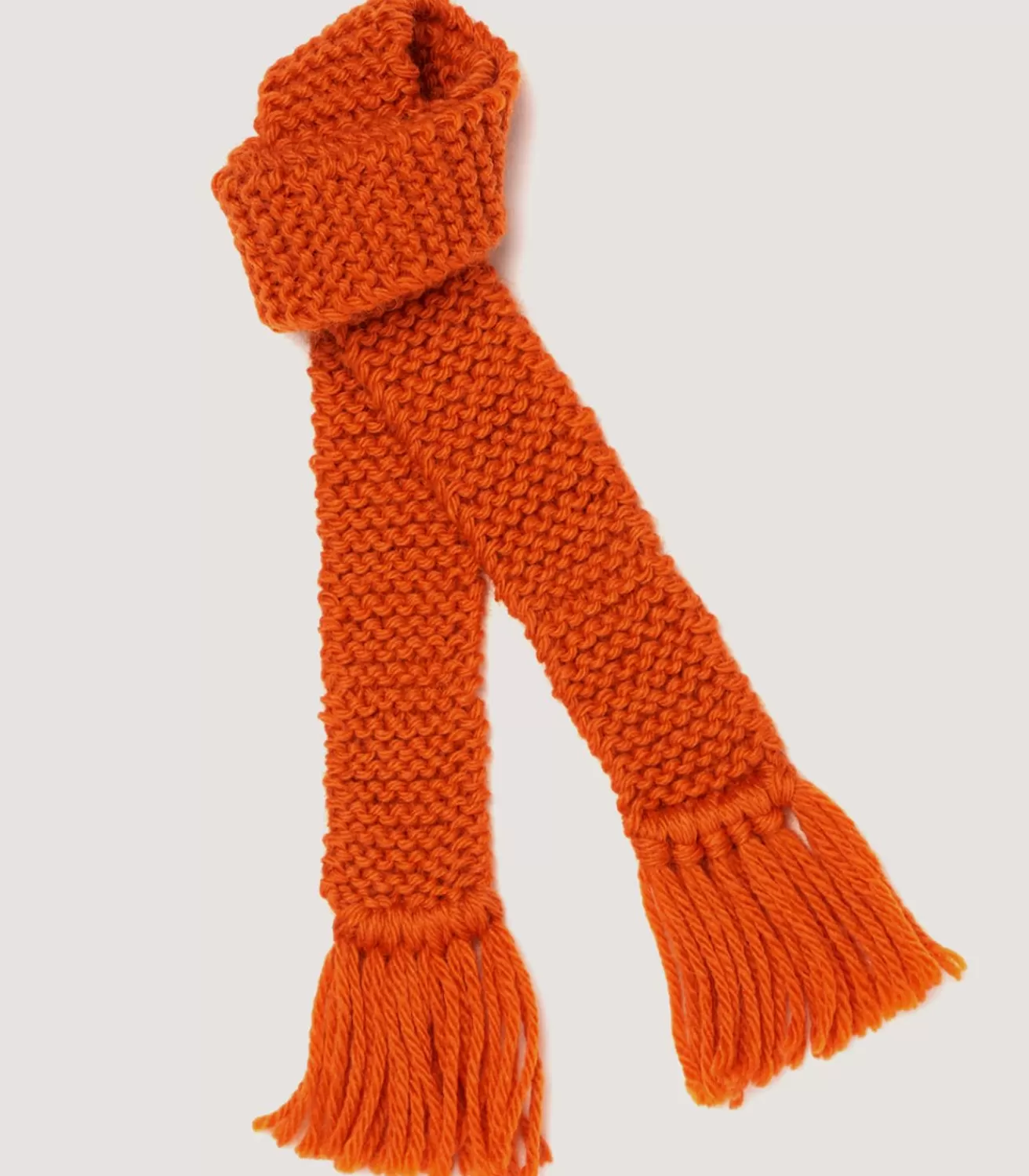 Saltby Handknitted Wool Garter In Orange*Purdey Store