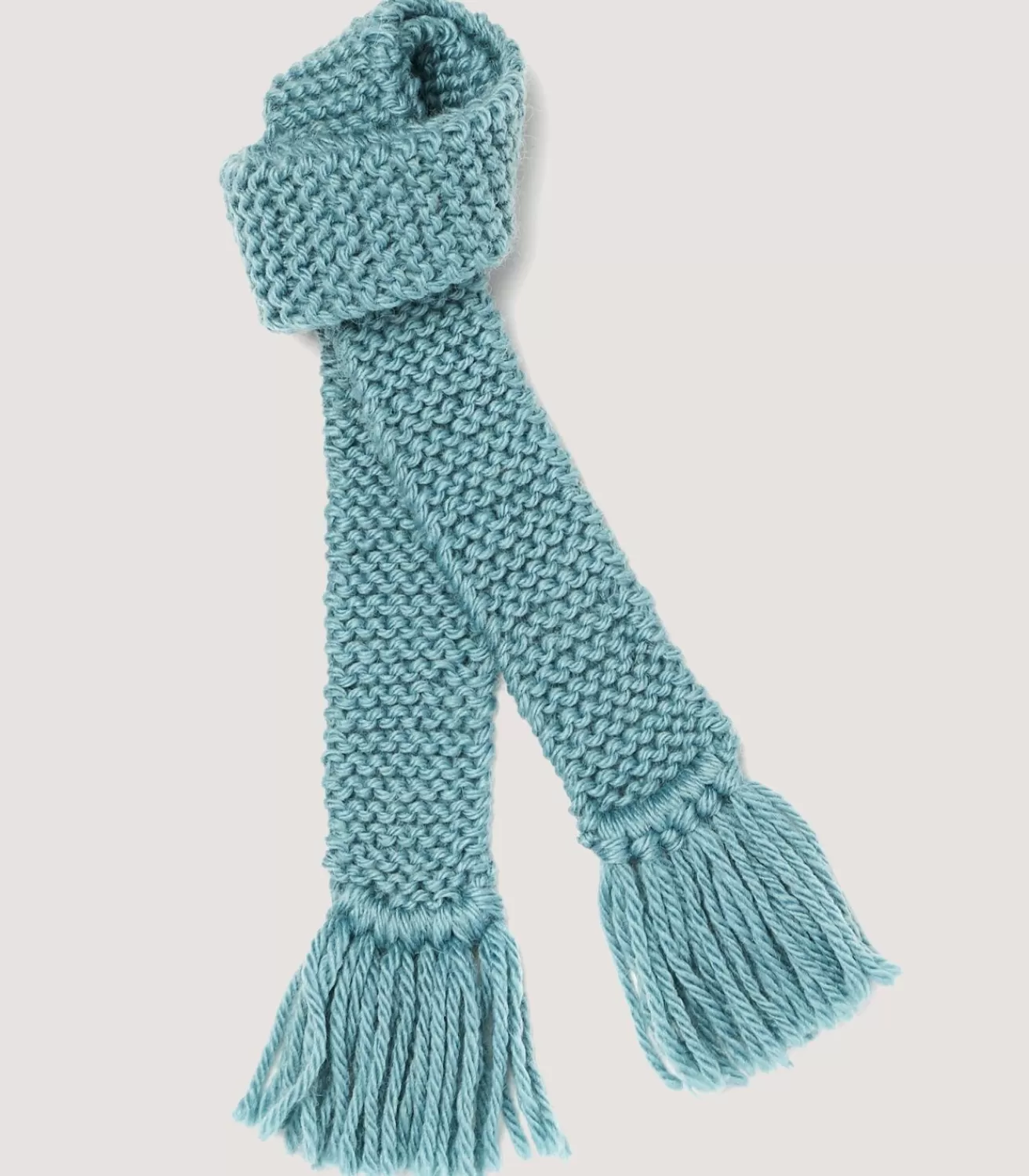 Saltby Handknitted Wool Garter In Teal*Purdey Store