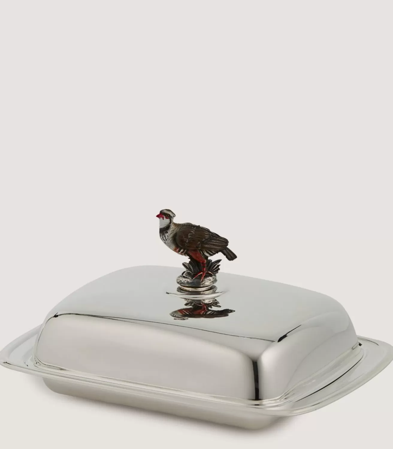 Silver Patridge Butter Tray In Silver*Purdey Discount