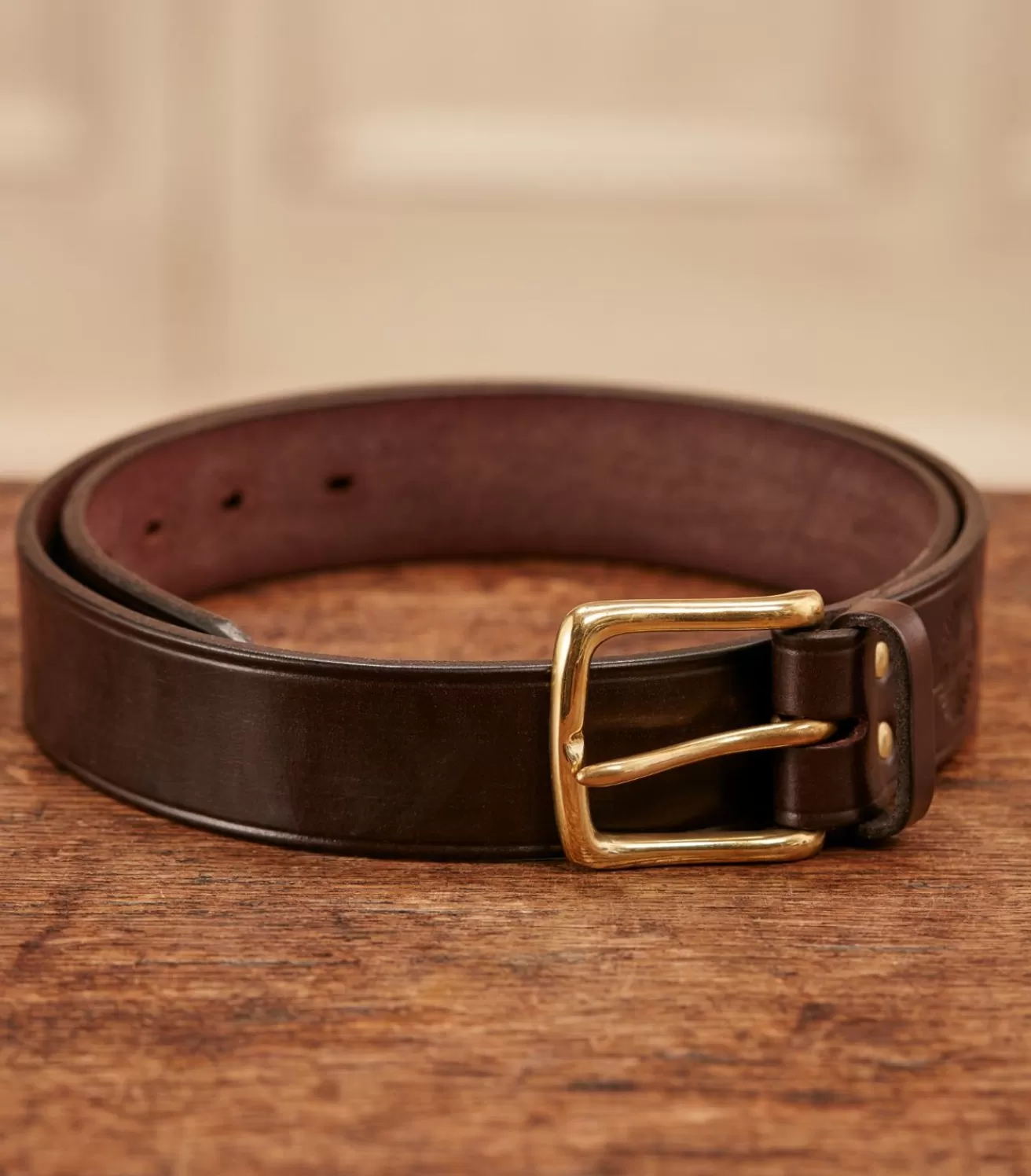 Unlined Bridle Leather Belt In Havana*Purdey Discount