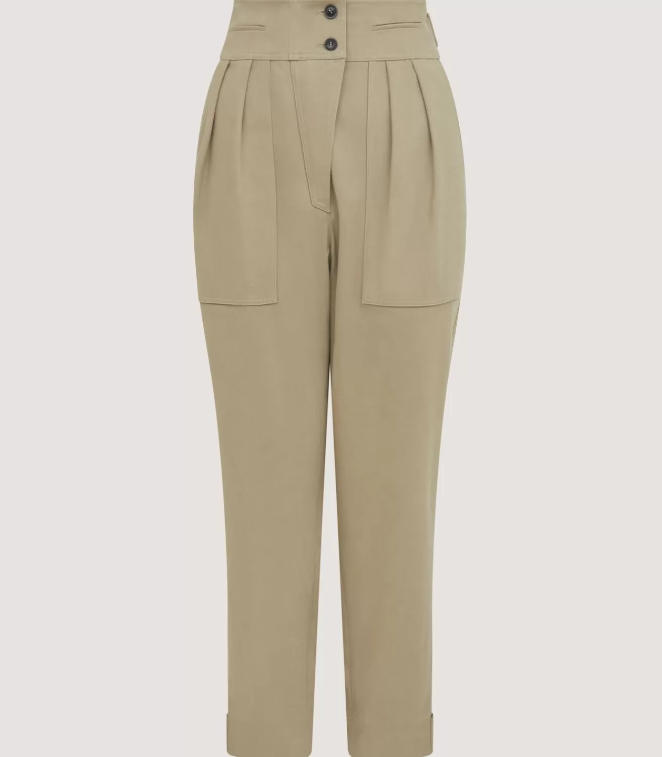 Women'S Brushed Cotton Twill Paddock Trousers In Khaki*Purdey Hot