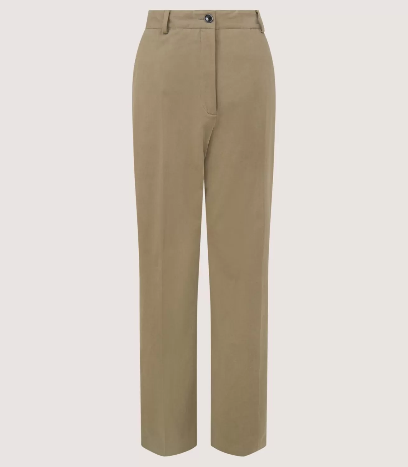 Women'S Cotton Flat Front Trouser In Dark Olive*Purdey Hot