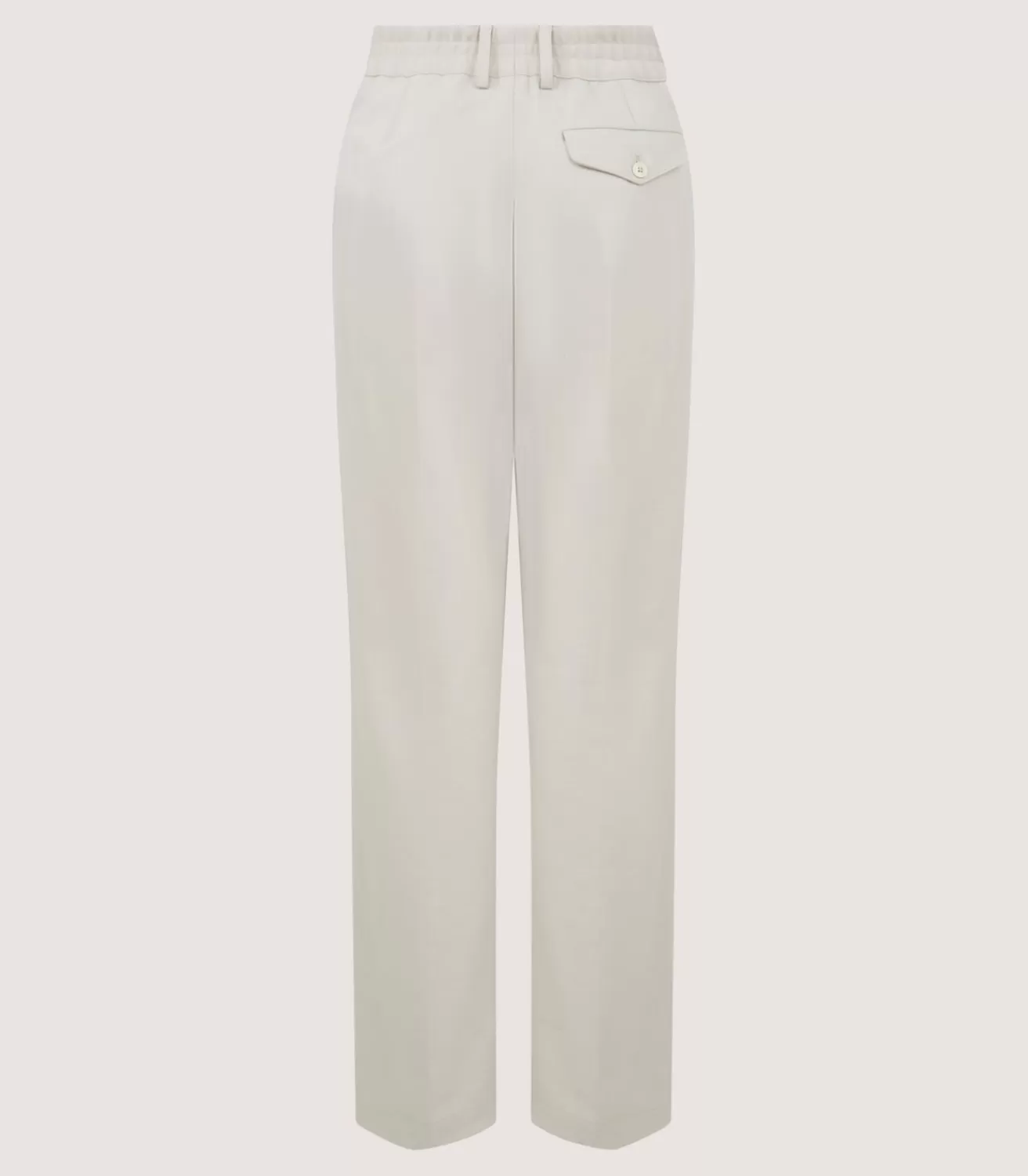 Women'S Cotton Wool Flat Front Trouser In Pale Stone*Purdey Cheap