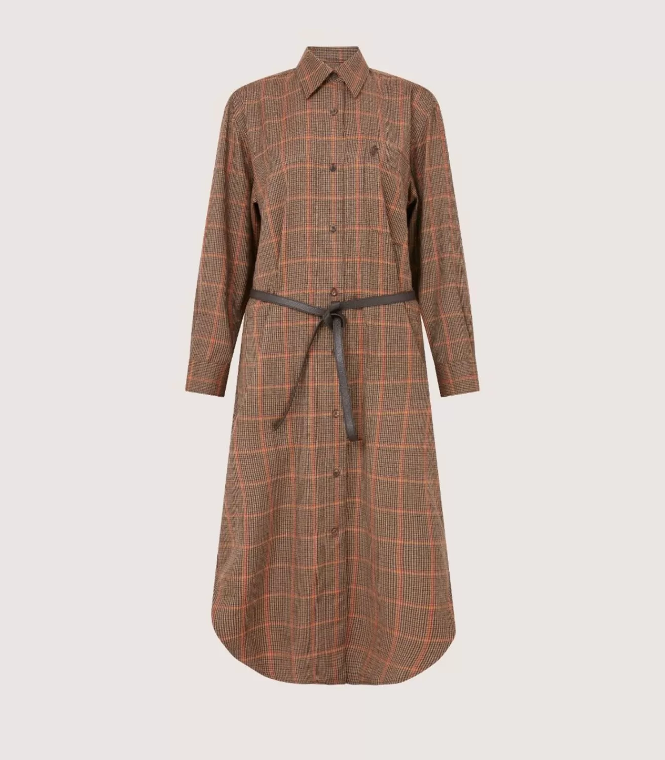 Women'S Merino Country Check Shirt Dress*Purdey Cheap