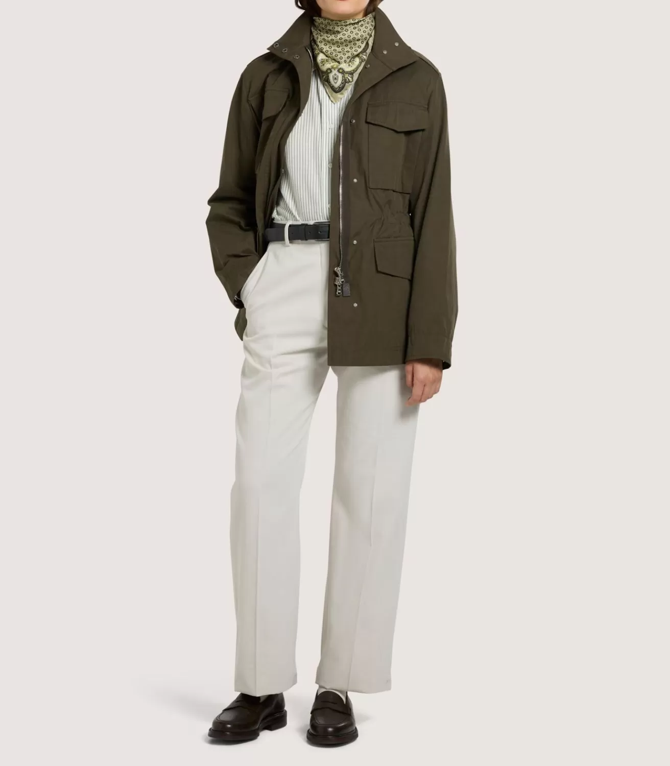 Women'S Olive Field Jacket*Purdey Discount