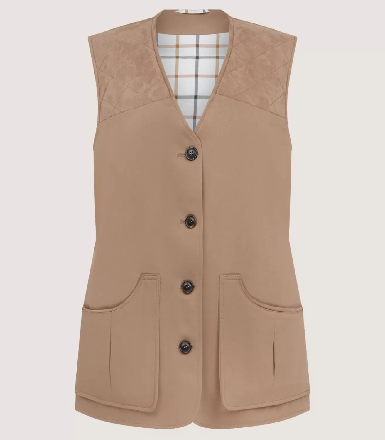 Women'S Summer Cotton Sporting Vest In Dark Taupe*Purdey Online