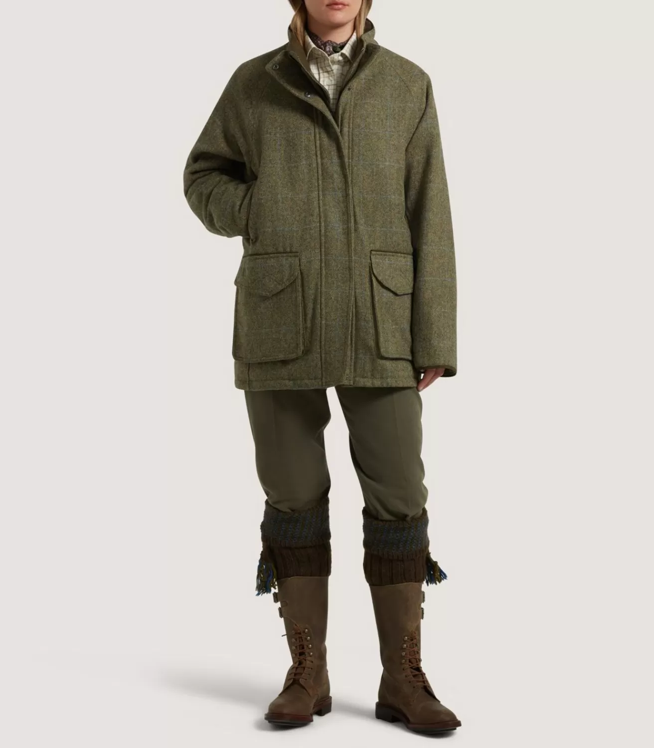 Women'S Tweed Raglan Field Coat In Macaterick*Purdey Shop